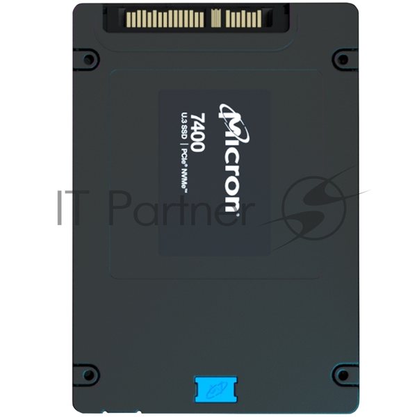 Накопитель SSD Micron 7400 PRO, 1920Gb, SSD, U.3, NVMe, PCIe 4.0 x4, 3D TLC, R/W 6500/2200MB/s, IOPs 430 000/95 000, 3500TBW, DWPD 1 (5 лет)