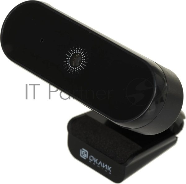 Веб-камера OKLICK OK-C008FH 1920x1080, 30 кадр/с, USB Type-A, микрофон (шумоподавление), автоматическая фокусировка, универсальное крепление