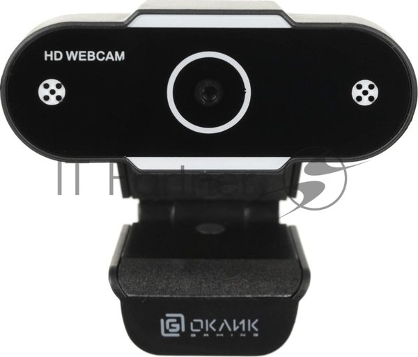 Веб-камера OKLICK OK-C012HD 1280x720, 30 кадр/с, USB Type-A, микрофон, универсальное крепление