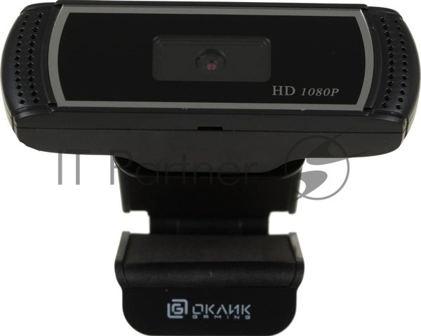 Веб-камера OKLICK OK-C013FH 1920x1080, 30 кадр/с, USB Type-A, микрофон (шумоподавление), универсальное крепление