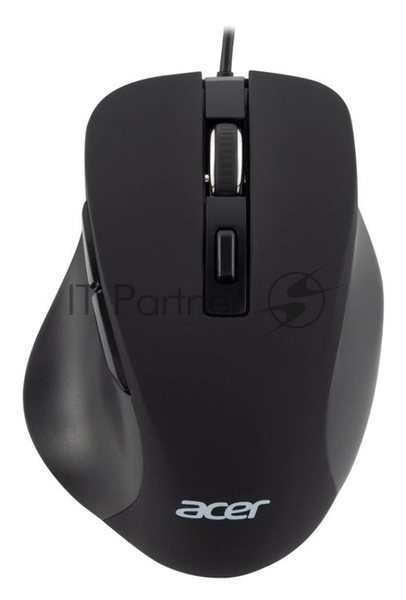 Мышь проводная Acer OMW120 черный, 2000 dpi, USB, кнопки - 6