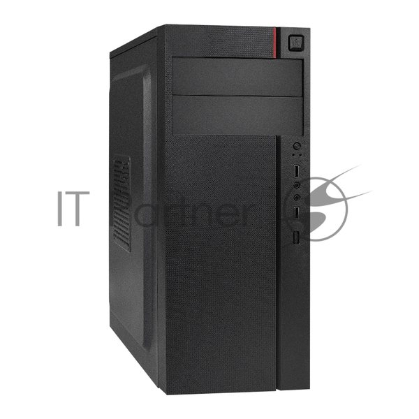 Компьютерный корпус Miditower ExeGate AA-440-AA500 (ATX, AA500 8 см, 2*USB, аудио)