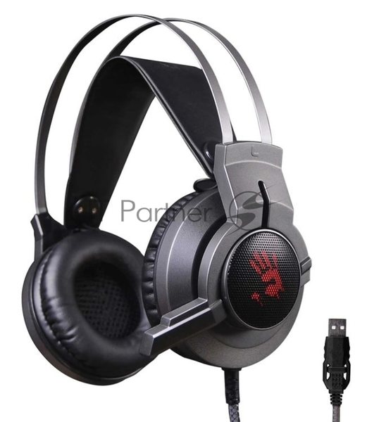 Гарнитура Bloody G437 чёрный, проводная, подсветка
