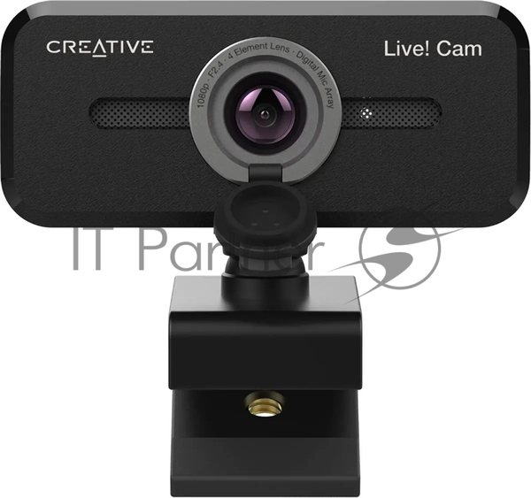 Веб-камера Creative Live! Cam Sync 1080p V2 1920x1080, 30 кадр/с, USB Type-A, микрофон, шторка приватности, универсальное крепление
