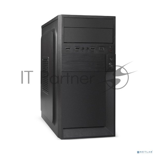 Компьютерный корпус Minitower ExeGate EX291139RUS BAA-105-01 (mATX, без БП, 2*USB, аудио, черный)