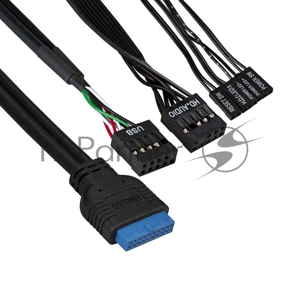 Компьютерный корпус Minitower ExeGate EX291148RUS BAA-105U2-01-AA500 (mATX, БП AA500 с вент. 8см, 2*USB+2*USB 3.0, аудио, черный)