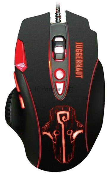 Мышь проводная Qumo PRO Series Juggernaut M84 черный, 6400 dpi, USB, кнопки - 8