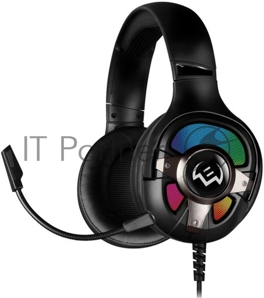 Гарнитура Sven AP-U1100MV чёрный, проводная, USB, подсветка