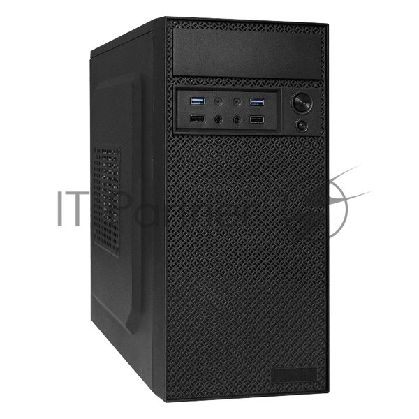 Компьютерный корпус Minitower ExeGate EX291271RUS BAA-109U2 (mATX, без БП, 2*USB+2*USB 3.0, аудио, черный)
