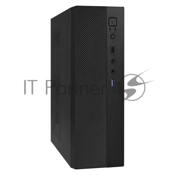 Компьютерный корпус Desktop ExeGate MI-301U-200 (mATX/mini-ITX, 1U-F200S 4см, 1хUSB+1хUSB 3.0, аудио, черный)