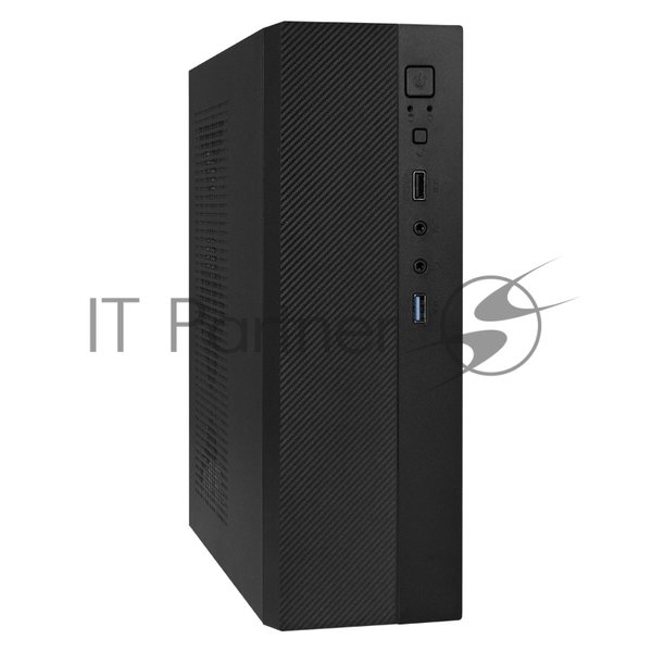 Компьютерный корпус Desktop ExeGate MI-301U-250 (mATX/mini-ITX, 1U-F250S 4см, 1хUSB+1хUSB 3.0, аудио, черный)