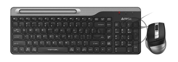 Комплект клавиатура+мышь A4Tech FStyler FB2535C беспроводной, USB + Bluetooth, 2000 DPI, черный