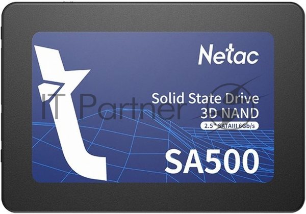 Накопитель SSD Netac SA500, 128Gb, SATA III, 2.5", R/W 500/400