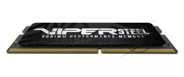 Оперативная память Patriot Steel Series, DDR4, 32GB (1x32 GB), 3200 MHz, CL22, радиатор, черный, SO-DIMM