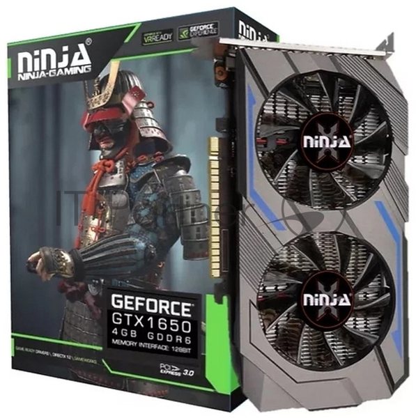 Видеокарта Sinotex Ninja GTX1650 NK165DF46F PCIE (896SP) 4G 128BIT GDDR6 (DVI/HDMI/DP)