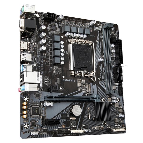 Материнская плата Gigabyte H610M-H DDR4, LGA 1700, Intel H610, 2xDDR4, 4xSATA, 1xM.2, 1xPCIe 4.0 x16, 2xPCIe 3.0 x1, 1xVGA, 1xHDMI, 1x1Gb LAN, 4xUSB-A 5Gbps, 2xUSB-A 2.0, 1xPS/2, 3x3.5 мм, 7.1, mATX