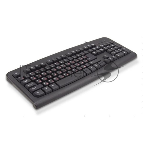 Клавиатура проводная Lime K-0494 RLSK USB Standart Black 104 keyboard with RUS/LAT keys and Special scroll key, Rus(red)/Lat(белый)