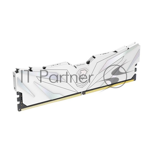 Оперативная память NETAC, DDR4, 8GB (1x8GB), 3200MHz, CL16, DIMM, с радиатором, белый