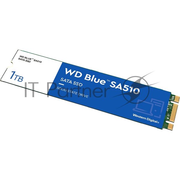 Накопитель SSD WD Blue SA510 WDS100T3B0B, 1Tb, SATA III, M.2 2280, R/W 560/520