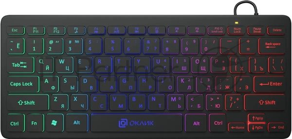 Клавиатура проводная Oklick Oklick 300S черный USB