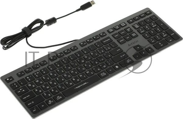 Клавиатура проводная A4Tech Fstyler FX60H, USB, серый/белый