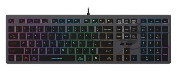 Клавиатура проводная A4Tech Fstyler FX60, USB, серый