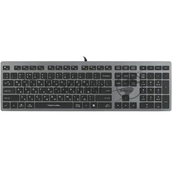 Клавиатура проводная A4Tech Fstyler FX60 серый/белый
