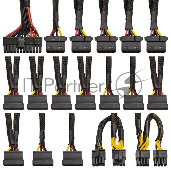 Блок питания серверный 900W ExeGate ServerPRO-900ADS (ATX, APFC, КПД 82% (80 PLUS), 2x8см fans, 24pin, 2x(4+4)