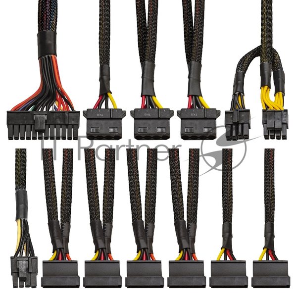 Блок питания серверный 400W ExeGate ServerPRO-400ADS (ATX, APFC, КПД 82% (80 PLUS), 2x8см fans, 24pin, (4+4)pi