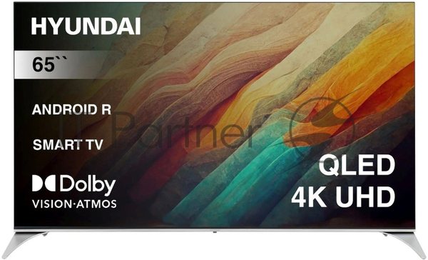 Телевизор Hyundai 65" H-LED65QBU7500 черный UHD QLED 60Hz Smart TV