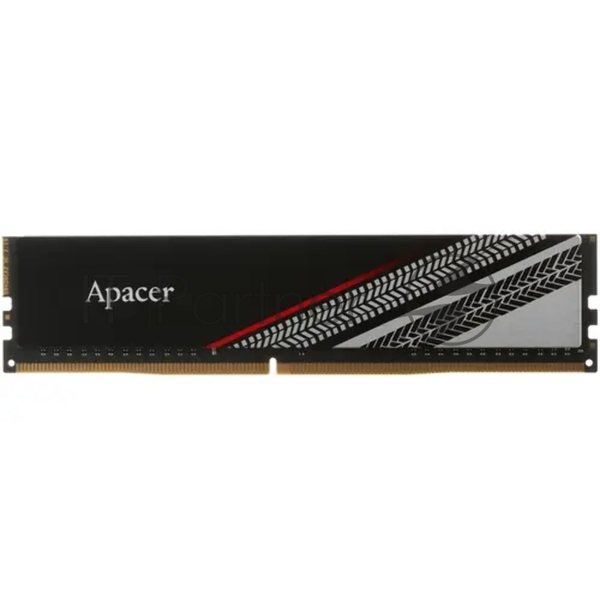 Оперативная память Apacer Tex, 8GB (1x8GB), DDR4, 3200MHz, CL16, UDIMM, с радиатором, серебристый/черный