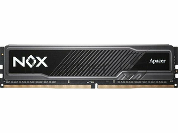 Оперативная память Apacer Nox, DDR4, 8GB (1x8GB), 3200MHz, UDIMM, CL16, с радиатором, серый