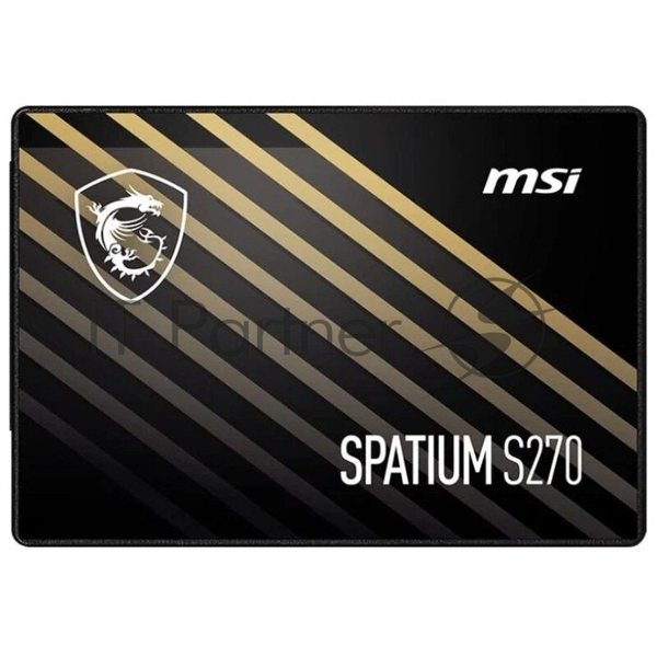 Накопитель SSD MSI SPATIUM S270, 240Gb, 2.5", SATA III, R/W 500/400
