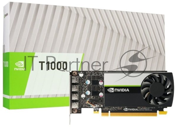 Видеокарта NVIDIA Quadro T1000 4G - BOX, brand new original with individual package, - include ATX and LT brackets (900-5G172-2550-000) (023076)