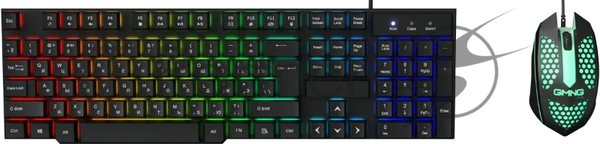 Комплект клавиатура+мышь Oklick 400GMK проводной, USB, 1200 DPI, чёрный