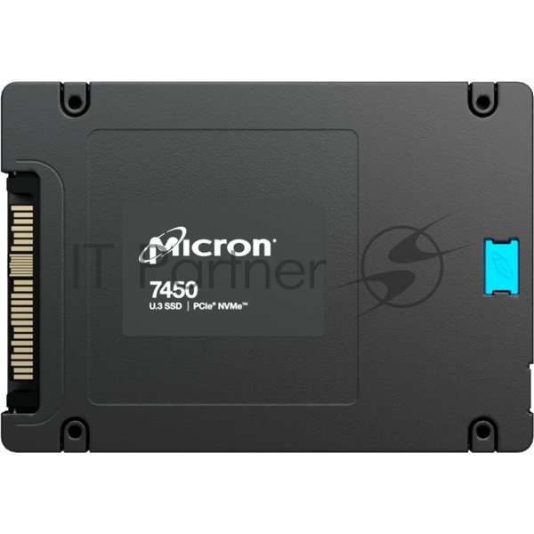 Накопитель SSD Micron 7450 Max, 1600Gb, 2.5", U.3, R/W 6800/2700