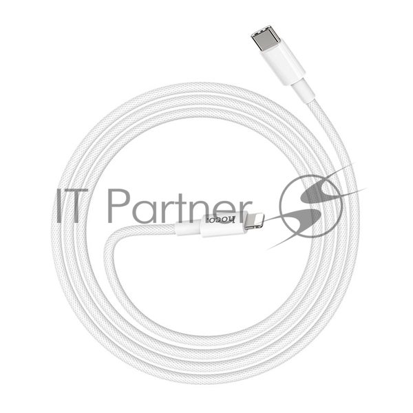 Кабель Type-C HOCO X56 для Lightning, PD20, 3.0A, 1м, белый