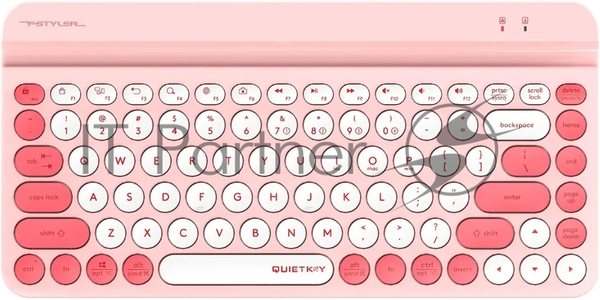 Клавиатура беспроводная A4Tech Fstyler FBK30 розовый USB BT/Radio slim Multimedia (FBK30 RASPBERRY)
