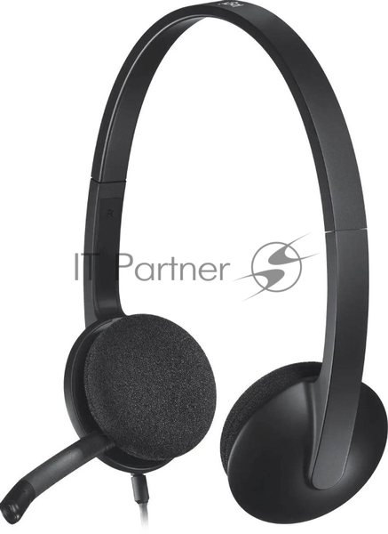 Гарнитура Logitech H340 чёрный, проводная, USB