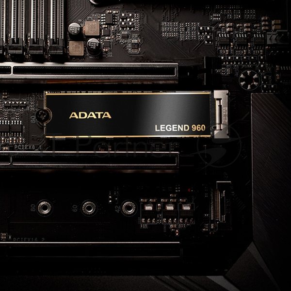 Накопитель SSD ADATA LEGEND 960, 4Tb, PCIe 4.0 x4, M.2 2280, NVMe, R/W 7400/6800, с радиатором