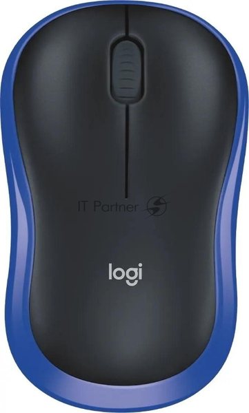 Мышь беспроводная Logitech M185 синий, 1000 dpi, радиоканал, USB, кнопки - 3