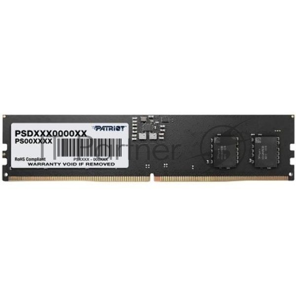 Оперативная память Patriot Signature, DDR5, 8GB (1x8 GB), 5200 MHz, CL42, DIMM