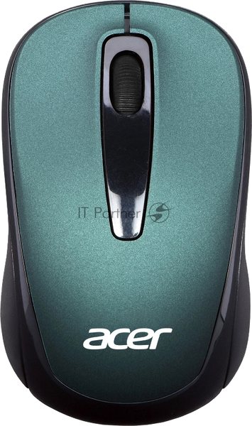 Мышь беспроводная Acer OMR135 зеленый, 1000 dpi, радиоканал, USB, кнопки - 3