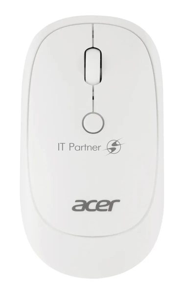 Мышь беспроводная Acer OMR138 белый, 1600 dpi, радиоканал, USB, кнопки - 4