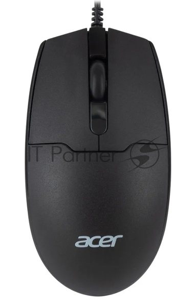Мышь проводная Acer OMW126 черный, 1200 dpi, USB, кнопки - 3