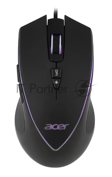 Мышь проводная Acer OMW131 черный, 6400 dpi, USB, кнопки - 7