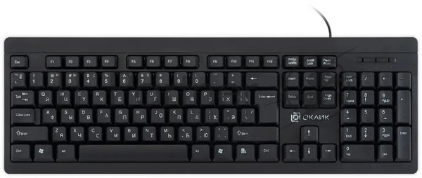 Клавиатура Oklick 95M проводная, USB Type-A, чёрный