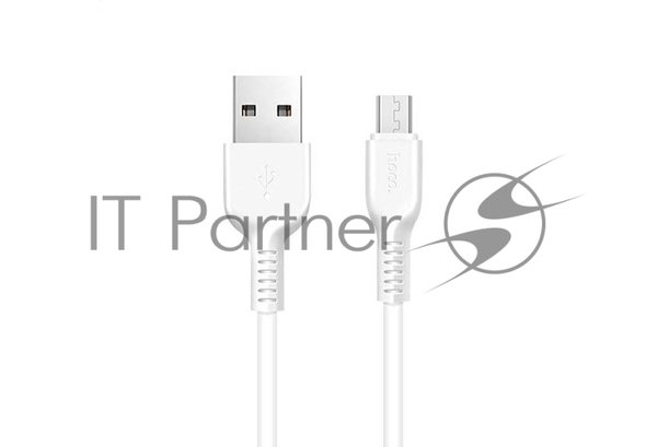 Кабель HOCO USB X20 Flash для Micro USB 2А, 1м, белый