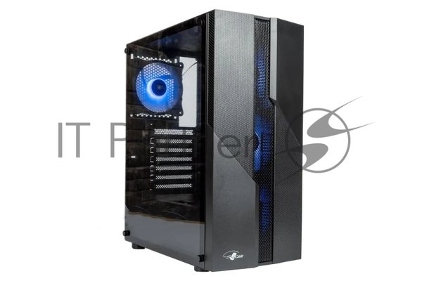 Компьютерный корпус ATX Eurocase A85 4ARGB черный без БП закаленное стекло USB 3.0