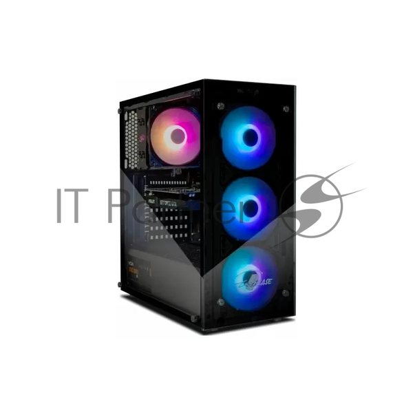 Компьютерный корпус ATX Eurocase A01 без БП 3 ARGB black